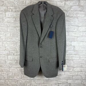 Club Room 100% Camel Hair Sportcoat Jacket Men’s Size‎ 40R Gray NWT